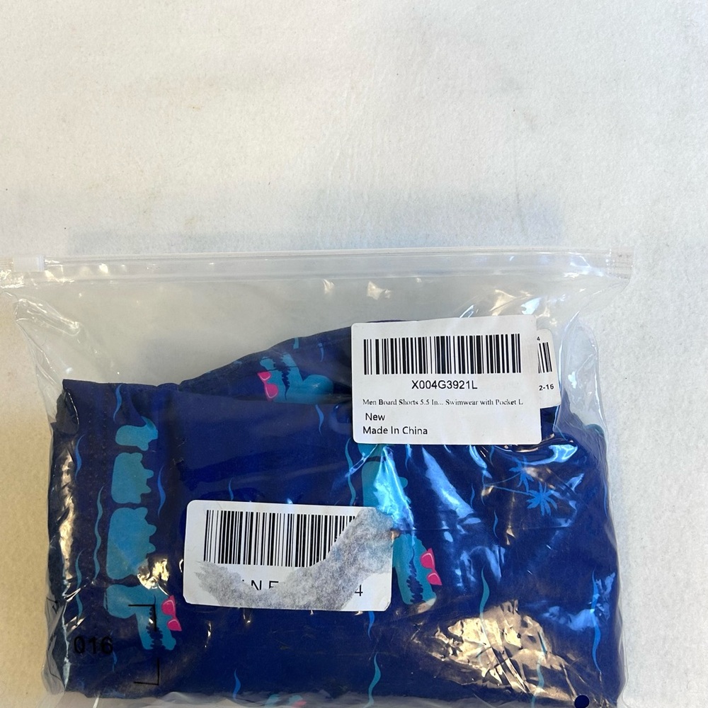NEW Mens 6” Inseam Compression Lining Swim Trunks Size Large - Picture 10 of 10